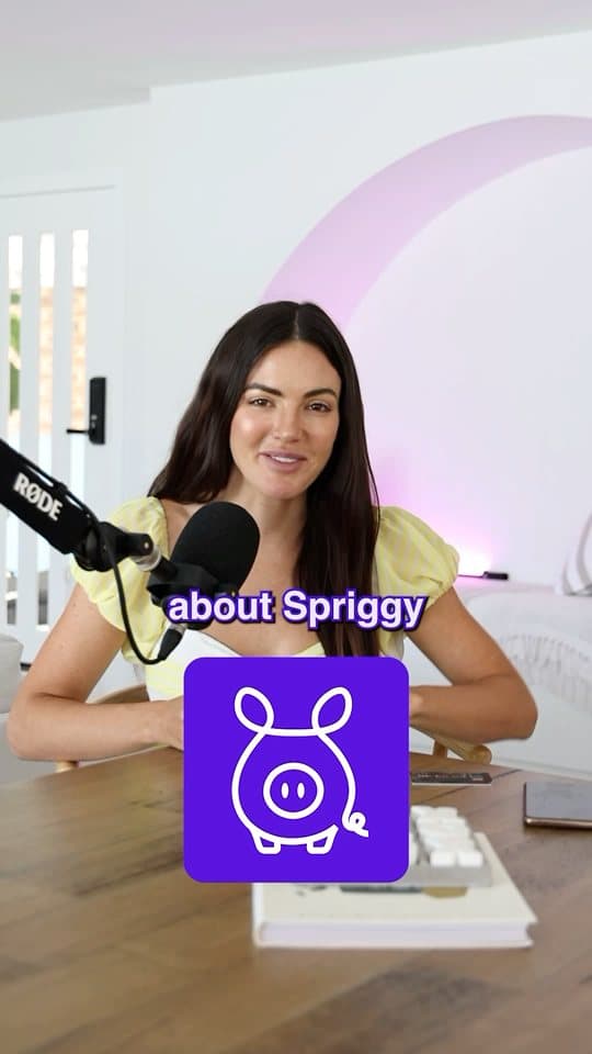 Poster frame for a Spriggy ad